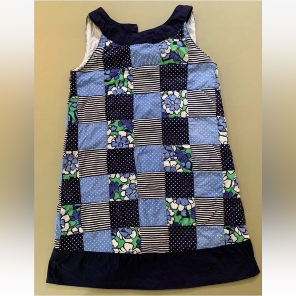 GYMBOREE Patchwork Sleeveless Dress Top Flower Patch Line 2016 Girls Size 8